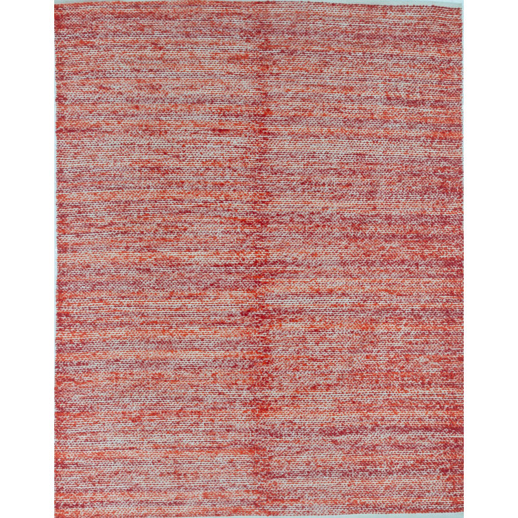 Dakota Fields Massengale Handmade Flatweave Recycled P.E.T. Red/Gray